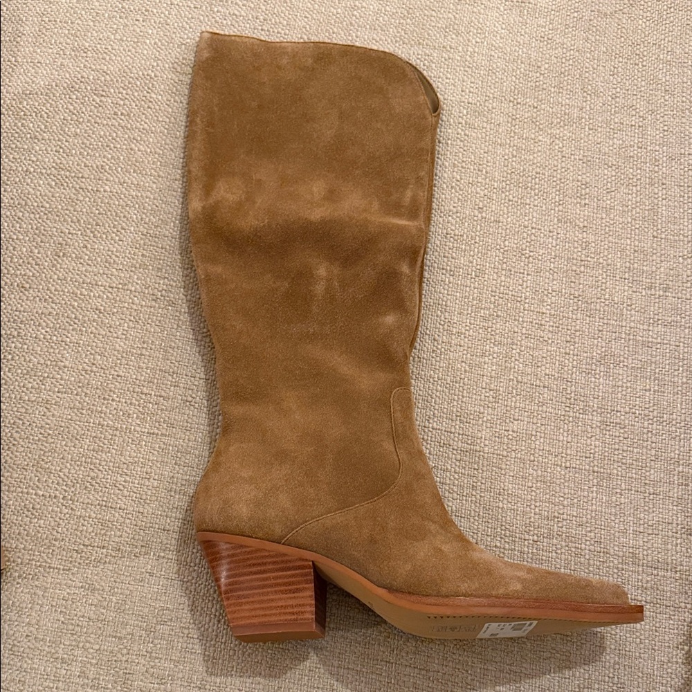 NWT Dolce Vita Tan Suede Heeled Boots